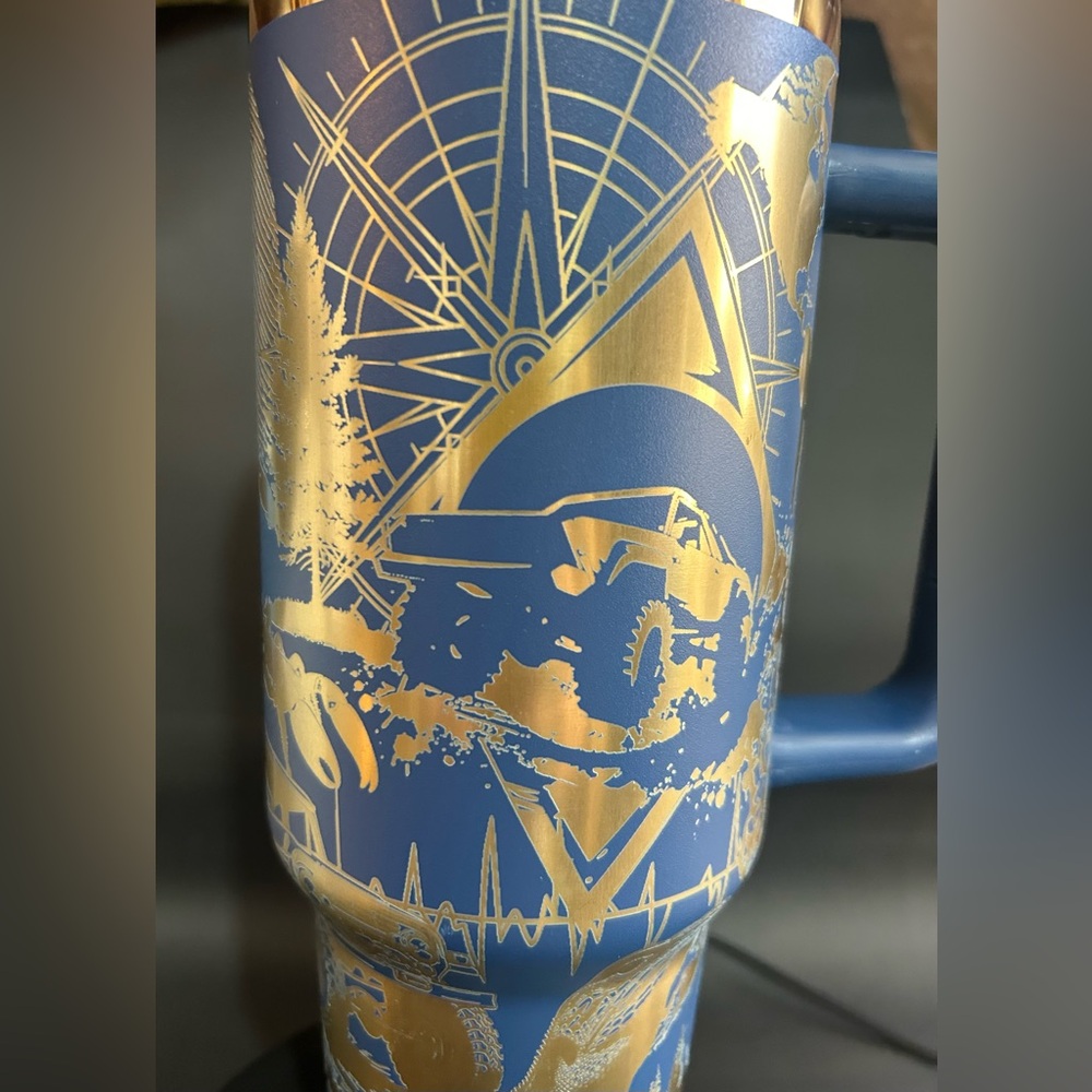 Jeep themed tumbler 40oz